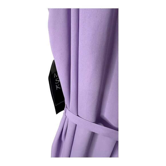 NWT MSK lilac colored sleeveless ruffle dress button front size large - Picture 5 of 8